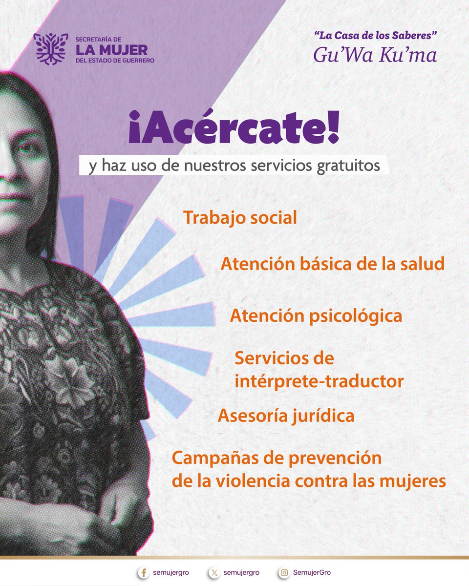 Secretaría de la Mujer Guerrero tweet media