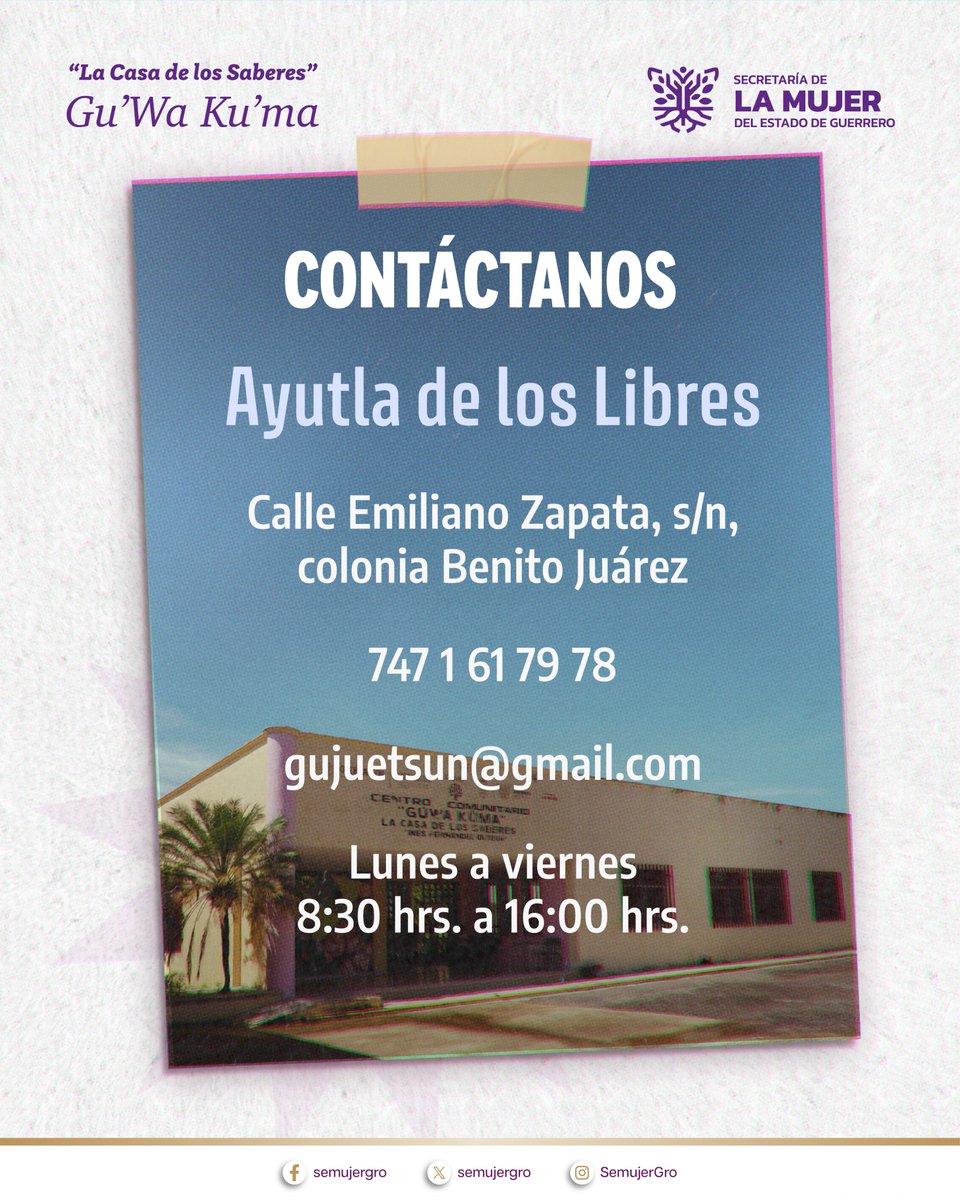 Secretaría de la Mujer Guerrero tweet media