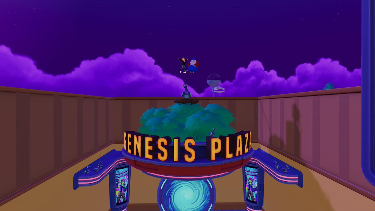 lassebogen's tweet image. Genesis Plaza @decentraland 
#decentraland #DCL #lilpudgys