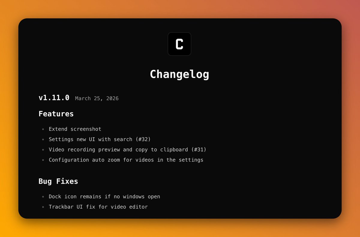 capty_app's tweet photo. Capty 1.11.0 is out! 🎉🚀 https://t.co/NEc0DQZVsc