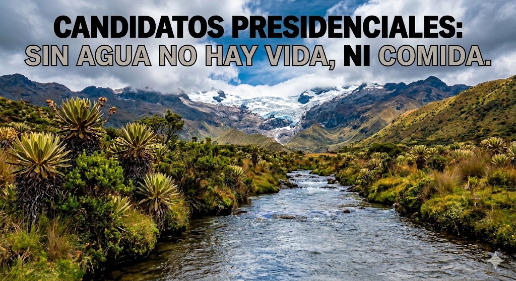 Candidatos presidenciales ANUNCIAN: 🚫 🏗️ Mucho cemento. 🤏 🧠, pero cero conocimientos y. 📉 💧 nula conciencia ambiental.

Los Parques Nacionales Naturales, páramos, montañas y glaciares son nuestras fábricas de agua.

RECUERDEN: Agua embalsada vida y comida asegurada. 🌾✨