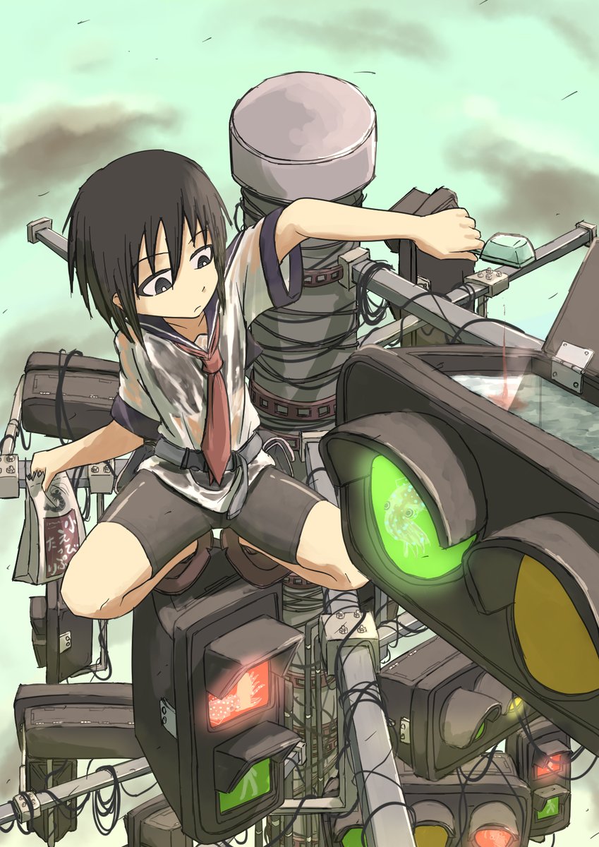 信号に住む発光生物にエサやり
スカートは引っかかるから脱ぐ。でもズボンを履いた方が絶対良いな

冠水地帯で電気は使えないわけで、だいぶ不便な暮らしになりそうである
火を活用した方がよほど便利であろう。火事になっても燃え広がらないし