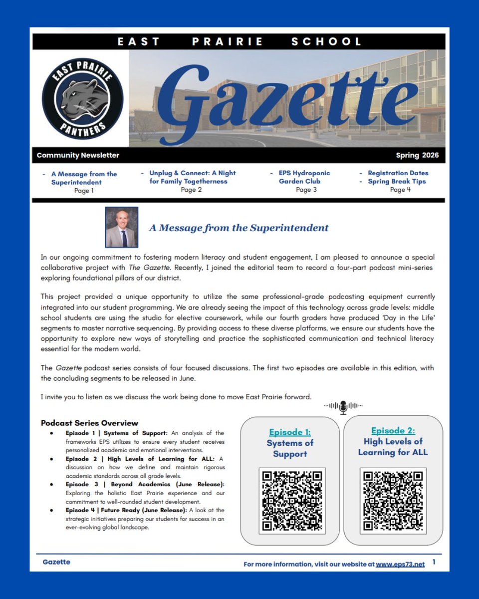 East Prairie School tweet media