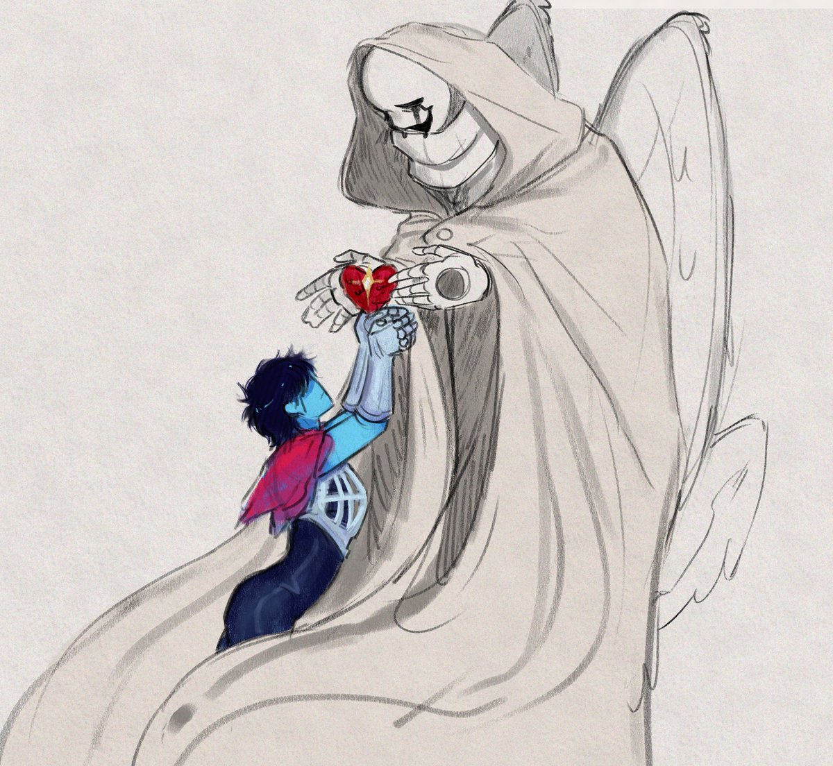 Chudfarming's tweet image. quick doodle cuz i wanted to sketch something cool
#Gaster #deltarune #utdr #undertale