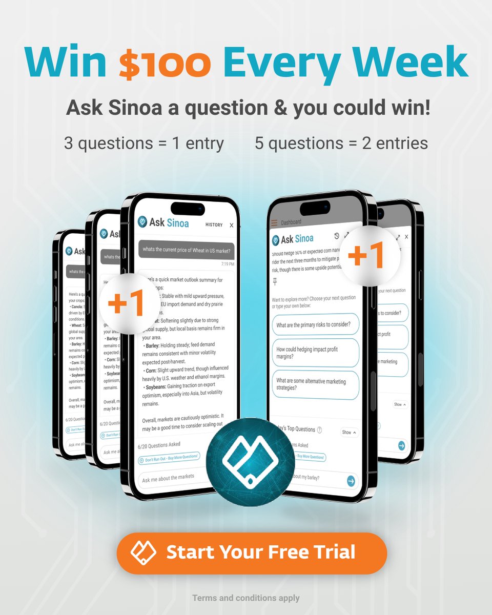 GrainFoxApp's tweet photo. 🚨NEW CONTEST ALERT - Win $100 weekly!

Each week (Mon–Sun), log into GrainFox and ask #Sinoa questions:
🔸Ask 3 questions → earn 1 entry
🔸Ask 5 questions → earn 2 entries

Contest resets each Monday.

Get 20 Sinoa questions with a Free Trial now - https://t.co/QuavWq1tXa https://t.co/mffEGtai3h