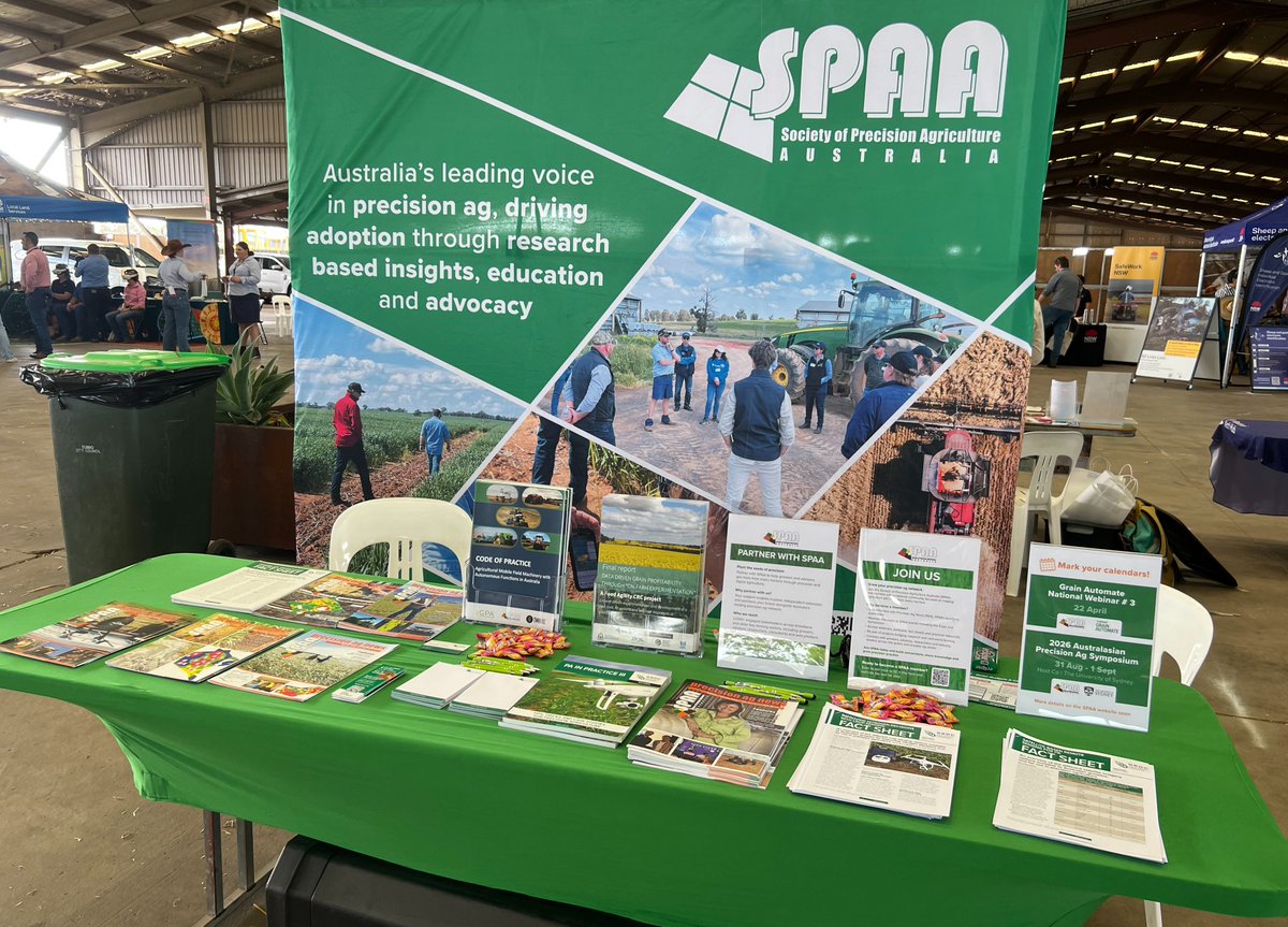SPAA_Inc's tweet photo. SPAA’s Executive Officer, Angelique McAvoy, is on the ground at Big Tech Big Ideas in Dubbo today and tomorrow 👋
If you’re there, make sure you stop by and say hello – we’d love to catch up and hear what’s happening in your region.
#SPAA #BigTechBigIdeas #Dubbo #PrecisionAg https://t.co/86gX5Gw4ee