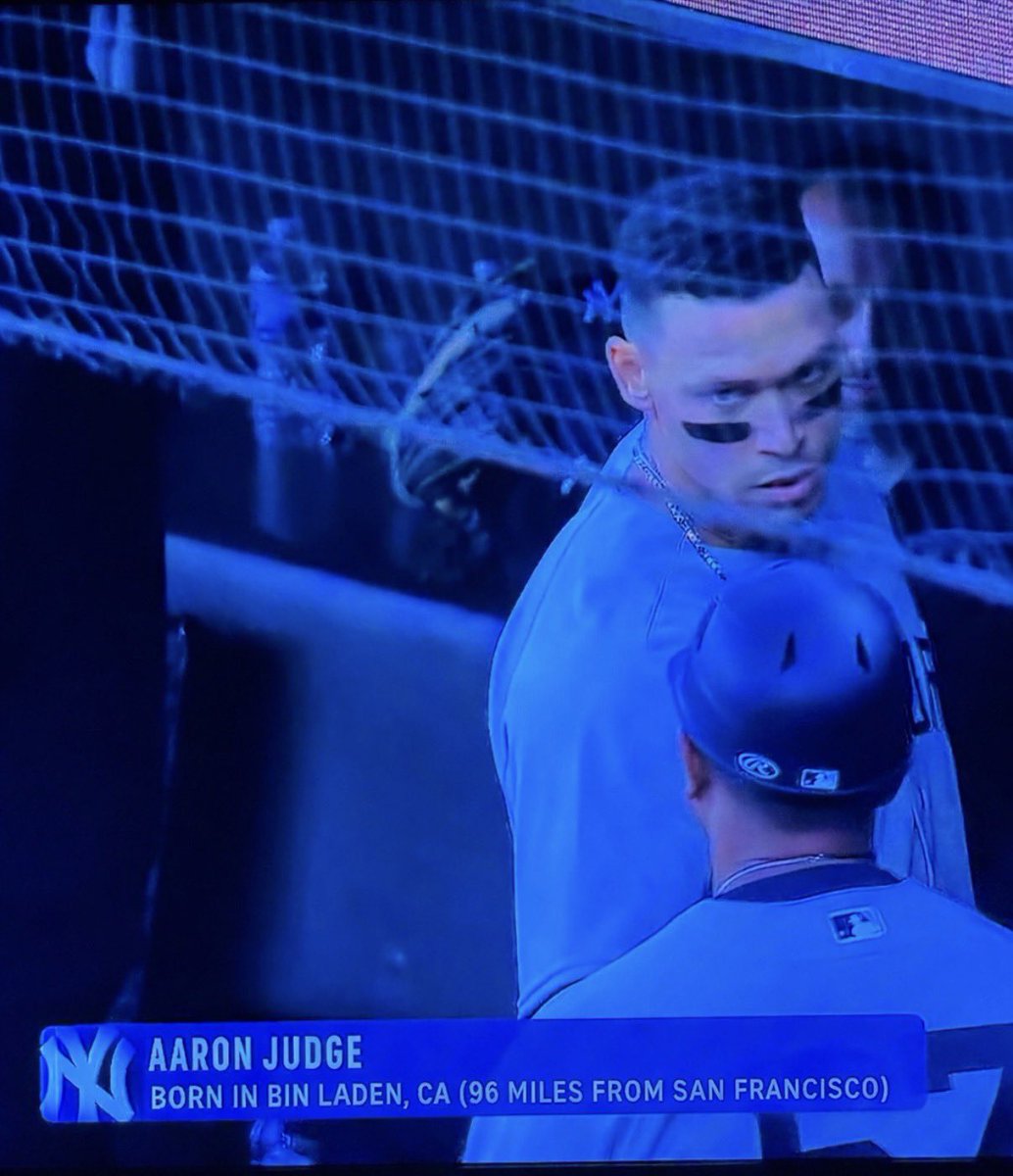 yapperstopper's tweet photo. Aaron judge was born WHERE!?? https://t.co/VqRR51bVYV