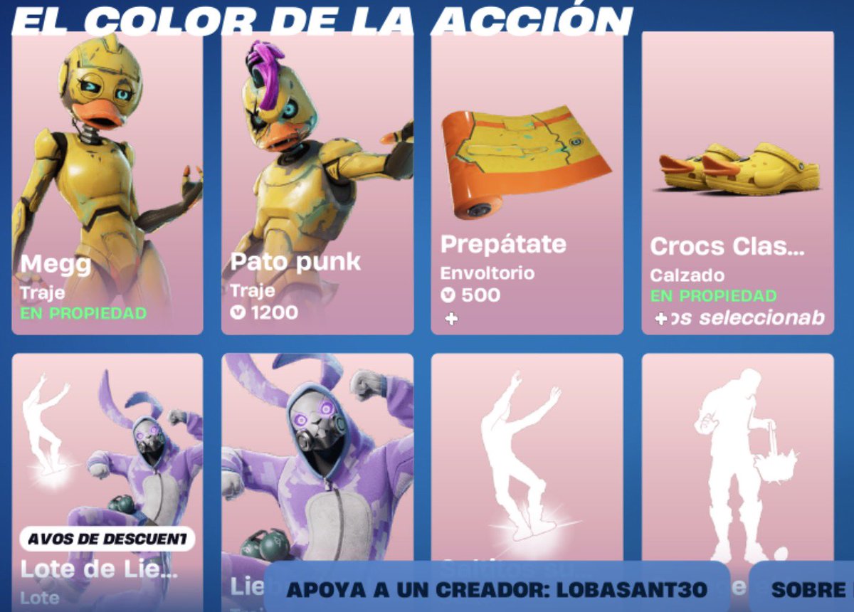 Yurena19089162's tweet photo. Nueva tienda mis amores gracias a tod@s de corazón ♥️ los que usáis mi código LOBASANT30 me ayudan muchísimo gracias por apoyar mi contenido 💕🐺. 
#Fortnite https://t.co/AeQaYsbdw4