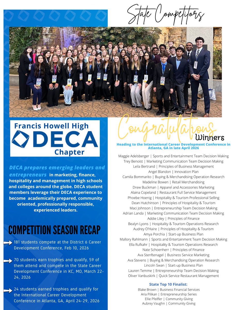 Francis Howell DECA tweet media