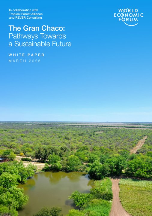 SingingInDCloud's tweet photo. Rt @wef
The Gran Chaco, South America’s second-largest forest biome, is vital for #biodiversity, food security and #climate resilience - but faces growing threats. This white paper explores solutions to balance #agriculture and #conserv .. https://t.co/NXrTQISuC3