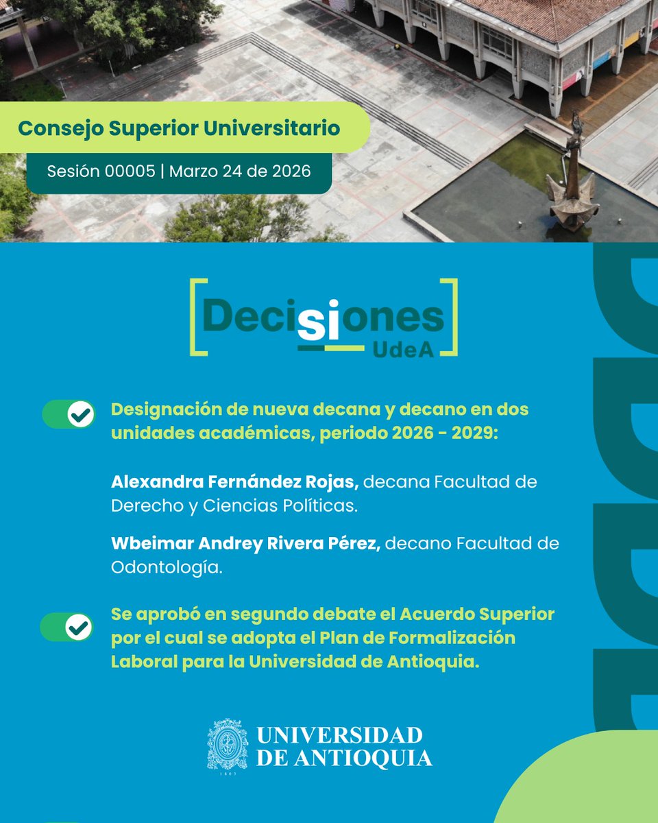 Universidad de Antioquia tweet media