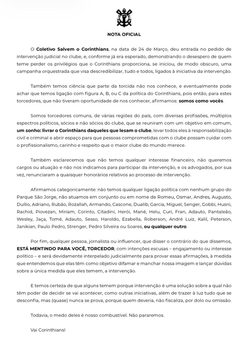 Salvem o Corinthians tweet media