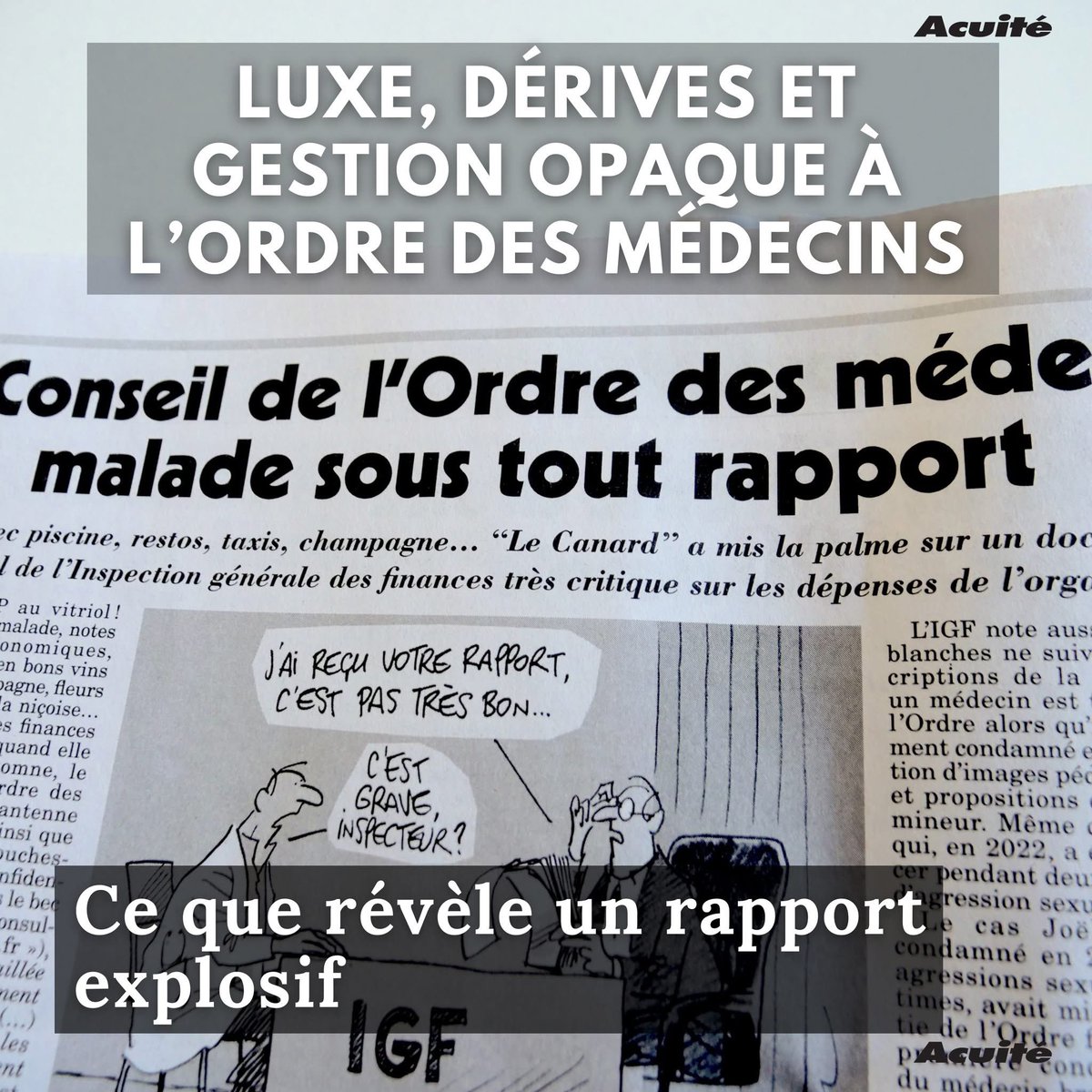 JV_Desens's tweet photo. Le #CNOM, cette fameuse institution financée par les cotisations des médecins et qui est toujours prompte à faire la morale.

#probite @canardenchaine https://t.co/30PQSds57A