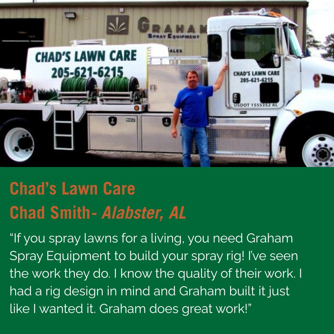 Graham_SE_'s tweet photo. QUALITY is the keyword.
We want all of our clients to feel this way when they receive their Graham custom rig!
#GrahamSprayEquipment #LawnCareBusiness #BuiltForPros #LawnRig https://t.co/OcuoO8zUoD
