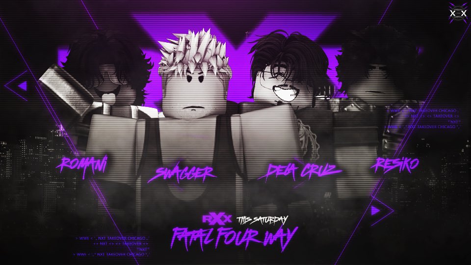 RXNextGen's tweet photo. 3/28/26 - Rising Xtreme 🟪

This Saturday, We got a BANGER of a matchup taking place on the SEASON PREMIERE @silentromancee, @ShinAvelon, @healkyoo &amp; #MarkoDelaCruz will clash in a FATAL FOUR WAY action! 

Who will walk out victorious?! 

#XWERX2026 https://t.co/koNigVm3FU