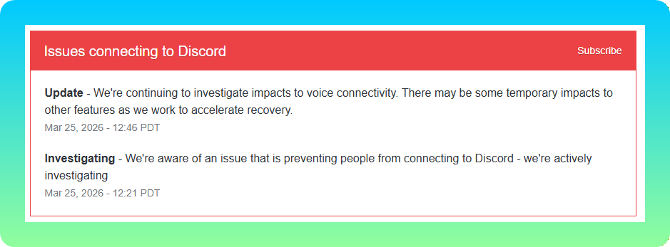 Oficial: Discord down