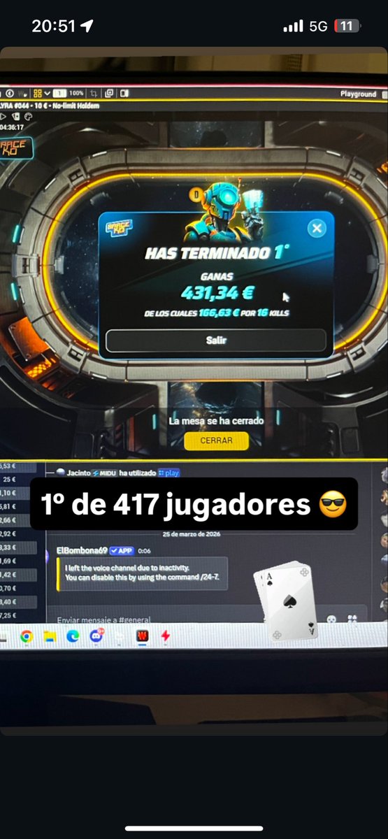 nmrhxxi's tweet photo. Coronando el spaceKO Lyra ♣️ https://t.co/M4fRgdvG3V