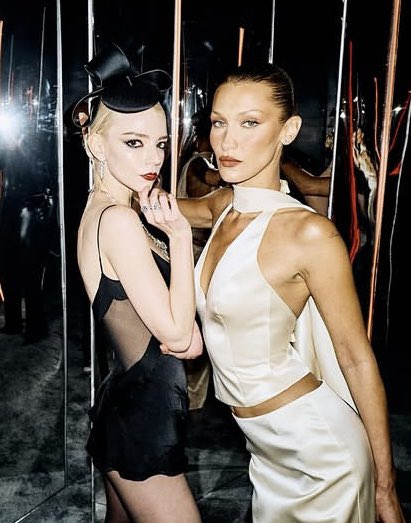 anya taylor-joy and bella hadid photographed by myles hendrik ✨
