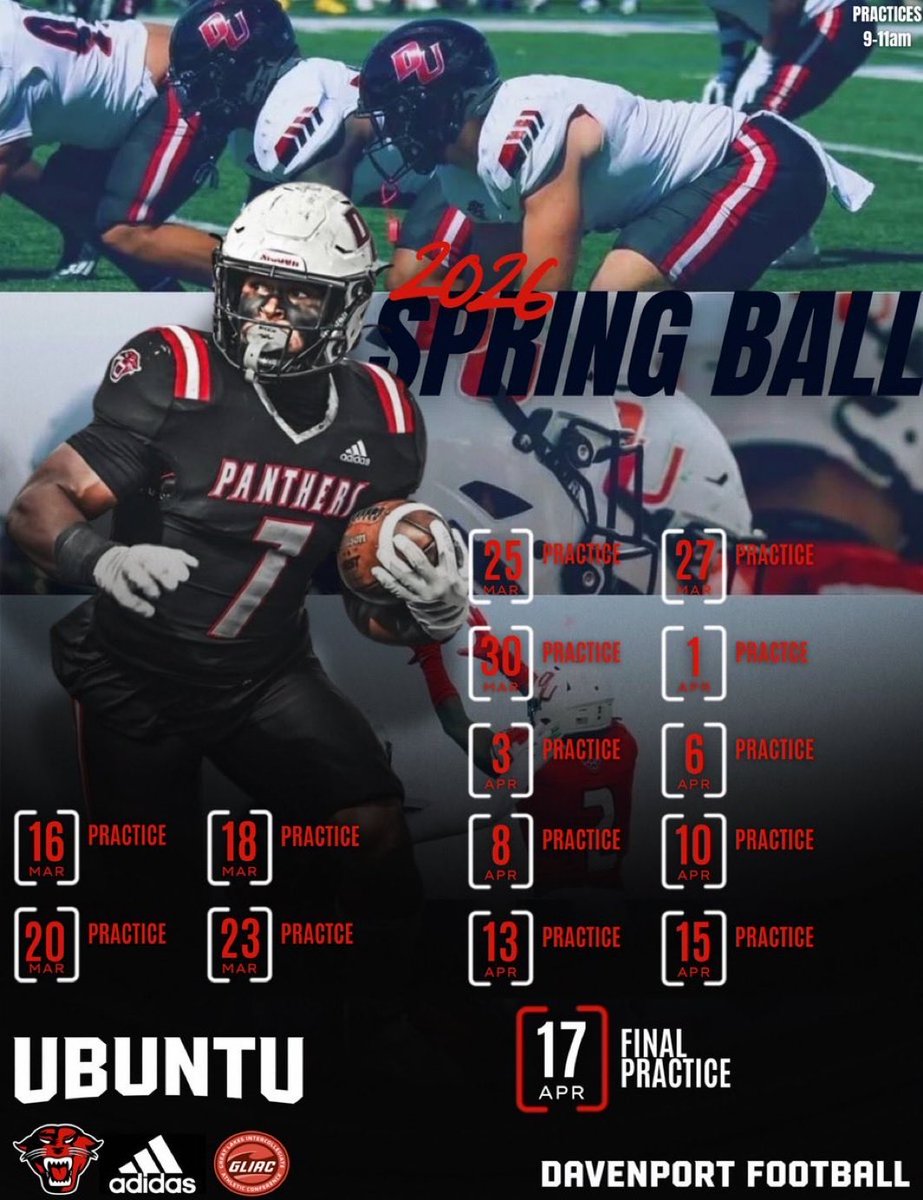Thank you <a href="/alex_pallone/">Alex Pallone</a> for the invite out <a href="/DU_Football/">Davenport Football</a>! I’m excited to come out for a practice! <a href="/SparkyMcEwen1/">Sparky McEwen</a> <a href="/DevinRussell73/">Devin Russell</a> <a href="/MIexposure/">Michigan Exposure</a> <a href="/AllenTrieu/">Allen Trieu</a> <a href="/18bstank/">Coach Stank</a> <a href="/CoachLaca/">Cheyne Lacanaria</a> <a href="/coachtspence/">Ty Spencer</a> <a href="/PrepRedzoneMI/">Prep Redzone Michigan</a> <a href="/MichFBFrenzy/">Michigan Prep Frenzy</a> <a href="/BossHogAcad/">Boss Hog Academy</a>