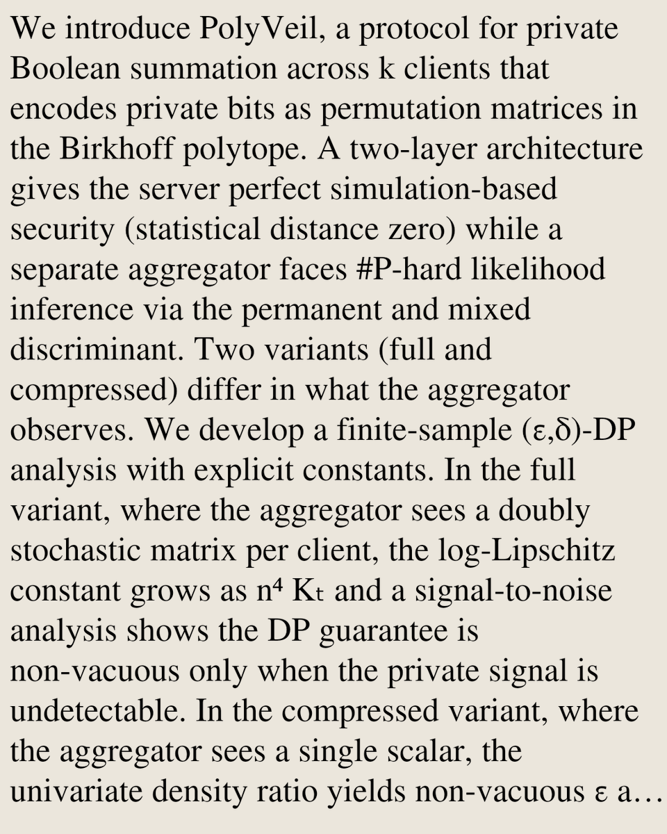 Cryptography and Security arXiv tweet media