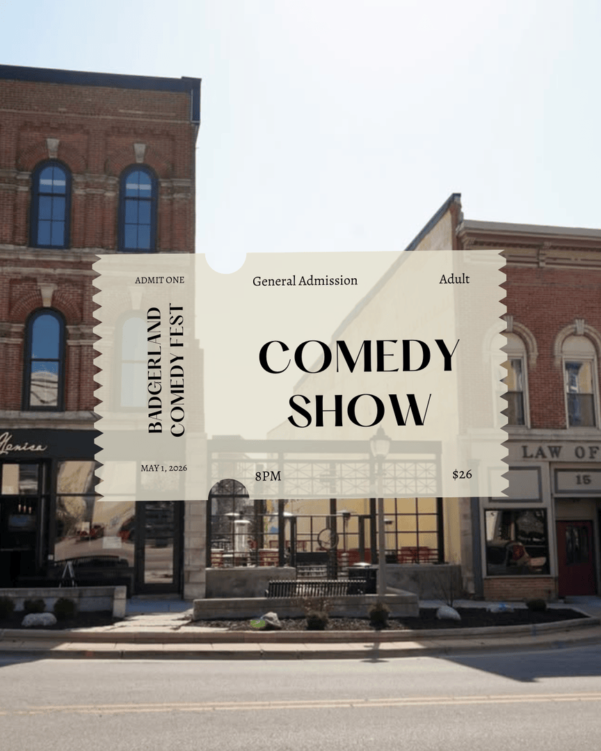 genisawinebar's tweet photo. Laugh out loud at the Badgerland Comedy Fest! The show begins at 8 pm and will include some of the area's top comedians.

🍹 Cash bar &amp; food available for purchase | 75–90 min show https://t.co/Dep9w4fAcP