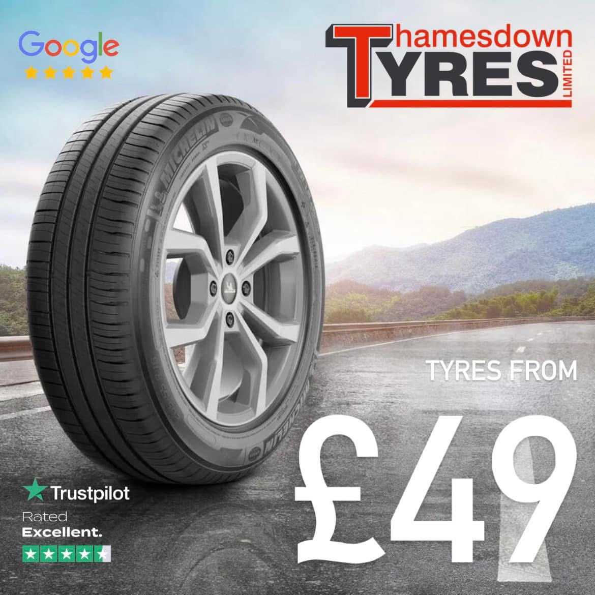 ThamesdownT's tweet photo. Our tyres start from just £49, enter your reg at https://t.co/B211AEME3g to see what options we have for you. You can also call us on 01793 491700.

#swindon #swindonbusiness #familybusiness #tyres #tyrefitting https://t.co/PnJIuI7rVx