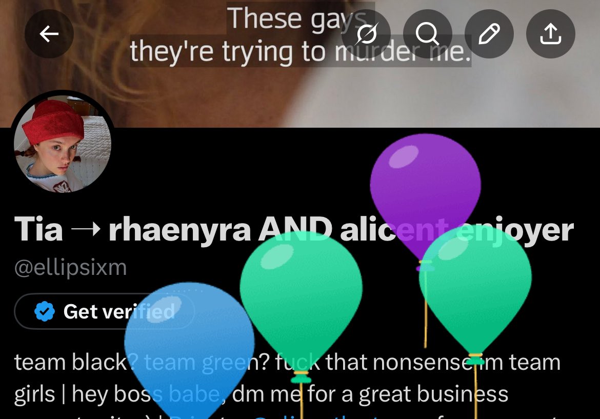 Tia ➝ rhaenyra AND alicent enjoyer tweet media