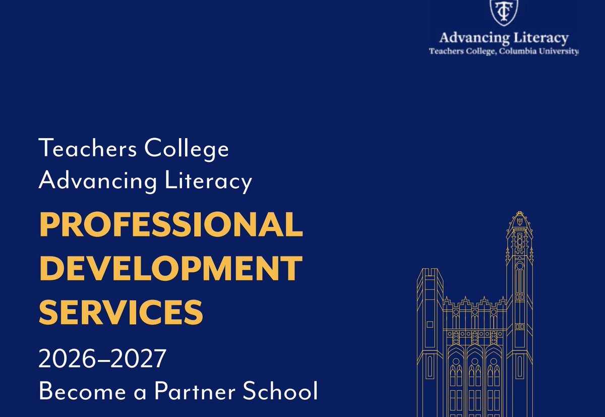 TCAdvancingLit's tweet image. Read about our offerings for 2026-2027 school year! 
Our Brochure is out and we are accepting applications! 

drive.google.com/file/d/1HcYeGP…

#Teachers #Education #PLC #ProfessionalDevelopment #literacy #educators #schools #ProfessionalGrowth