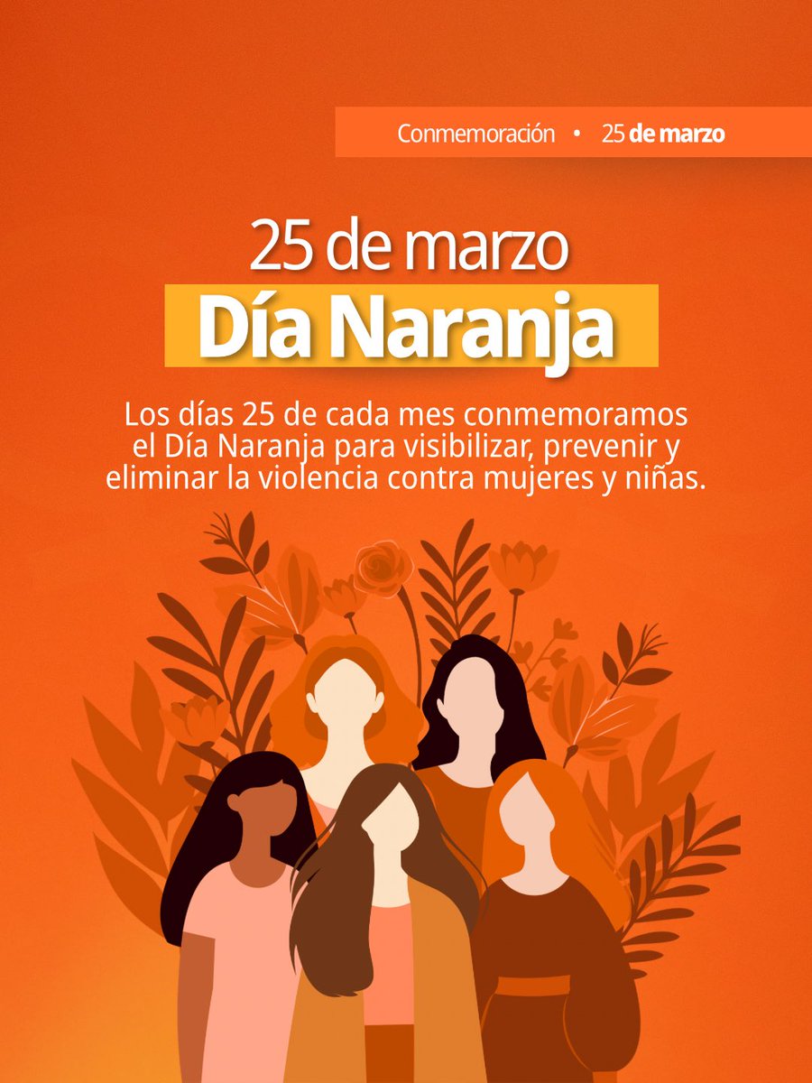 SNietoCastillo's tweet photo. Este 25 de marzo, #DíaNaranja recordamos la importancia de generar conciencia y promover espacios seguros y libres de violencia para las mujeres y niñas.
La prevención empieza con acciones. https://t.co/zfLxunzc3G
