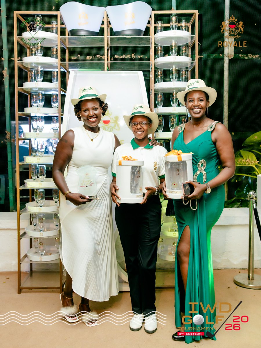 Queen of the Green 💚 champions 🏆 golf tournament sponsored by royal 🏑⛳️
<a href="/burundionthemap/">Burundi On The Map</a> <a href="/yigenga/">Umuhinga yigenga</a> <a href="/visit_burundi/">Visit Burundi</a> <a href="/akezanet/">AKEZA Burundi</a> #burundi #golfeuse #abatwip #RwOT <a href="/NtareHouse/">Ntare Rushatsi House</a> <a href="/MagazineJimbere/">Jimbere</a> <a href="/GeneralNeva/">SE Evariste Ndayishimiye</a> <a href="/GolfBurundi/">Golf Burundi</a> <a href="/bestof257/">Best of Burundi</a> <a href="/MAEBurundi/">MAEIRCD</a> <a href="/ikazeventures/">IKAZE Ventures 🇧🇮</a>