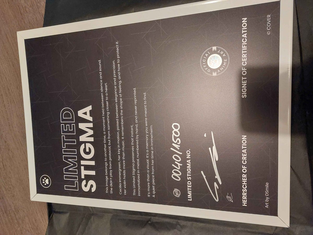 mister_shiluk's tweet photo. #immergination Just received my Limited Stigma !! I got #0040/1500 yippeeee !!! 💚💚💚 https://t.co/tFiecQn8ke