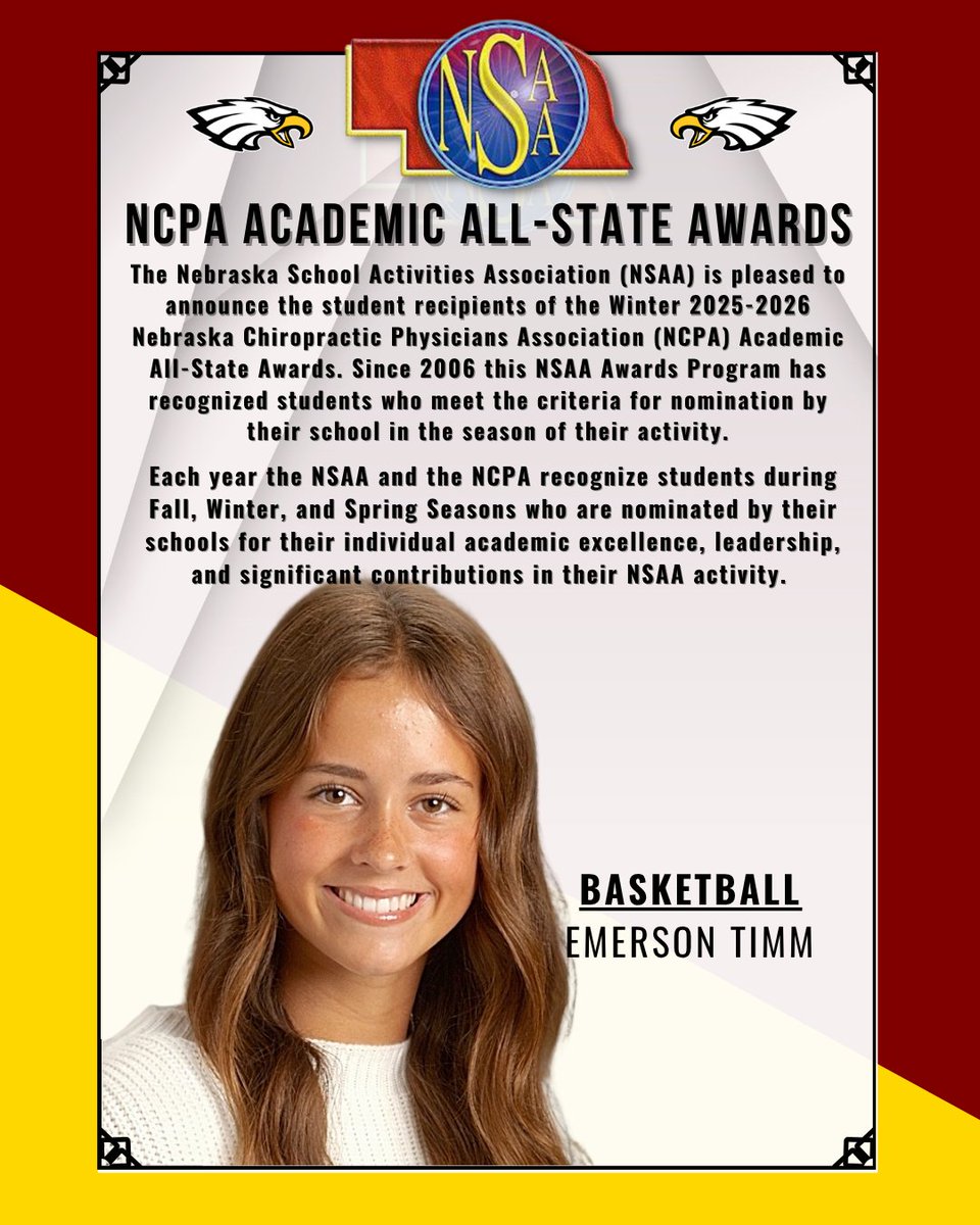 ArloEaglesSport's tweet photo. Congratulations to our Winter Academic All-State Award Winners! #GOEagles https://t.co/5R307nPASE