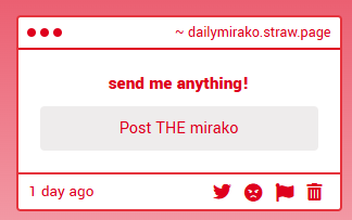 Daily Mirako tweet media
