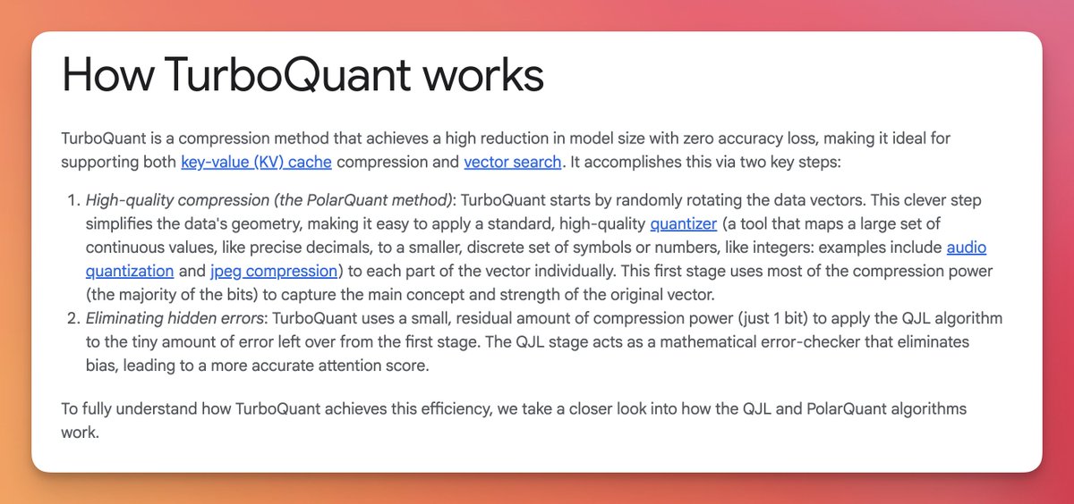 How TurboQuant works