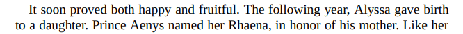 aenys loved mama :(