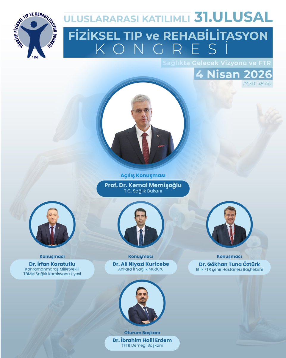 Türkiye Fiziksel Tıp ve Rehabilitasyon Derneği tweet media