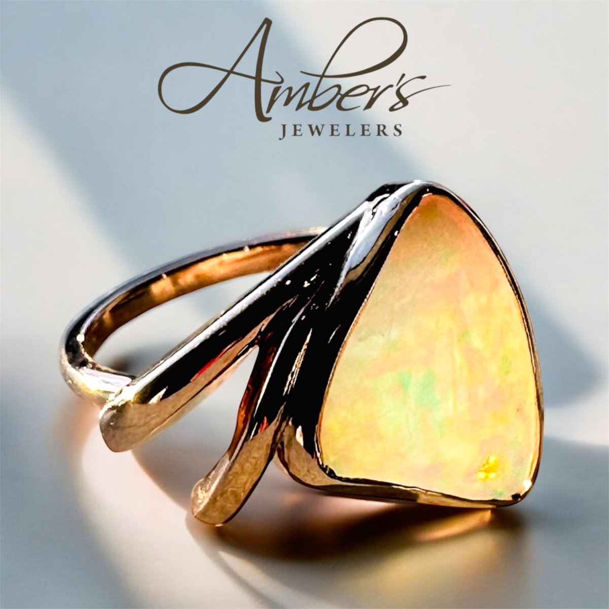 DesignsAmb3793's tweet image. 14K yellow gold paired with a glowing opal - a custom ring with soft, dreamy color.
#customjewelry #customring #groksearch #grokdiscover
