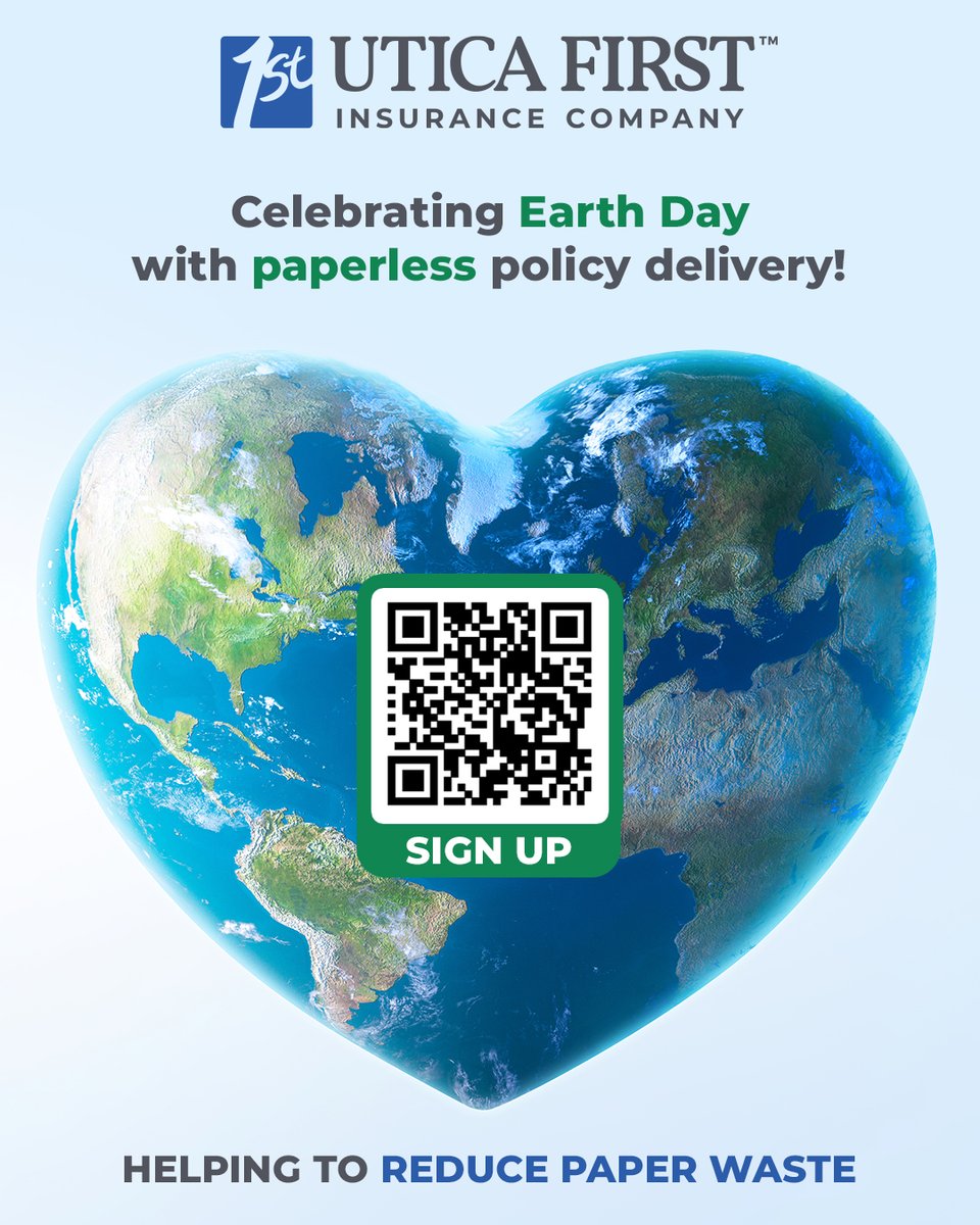 UticaFirstInsCo's tweet photo. This Earth Day, we’re reminded that small actions can make a big impact. 🌎 At #UticaFirstInsuranceCompany, we’re committed to supporting a more sustainable future for generations to come. #EarthDay #UFIC https://t.co/tco65KHRxi