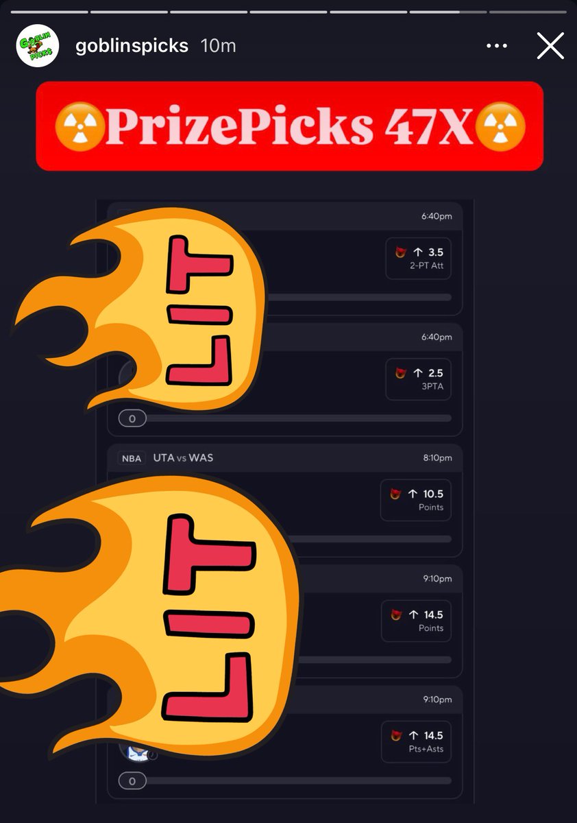 🍀GOBLIN PICKS💰 tweet media