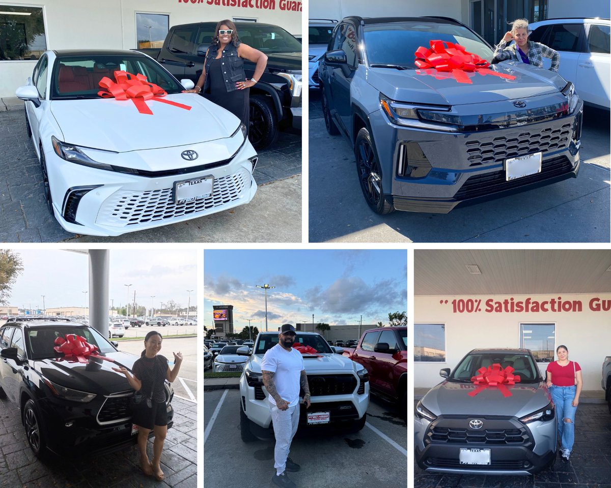 fredhaastoyota's tweet image. 🌸 Spring smiles, new rides, and happy journeys ahead! Thank you for choosing us as your Toyota destination. Congrats! 🎉 Deborah N., Dennis B., Janice K., Jennifer S., Josue V., Juana R., Mariana A., Maricruz J., Van N., and Virginia B. #HappyCustomers #Houston #SpringTX