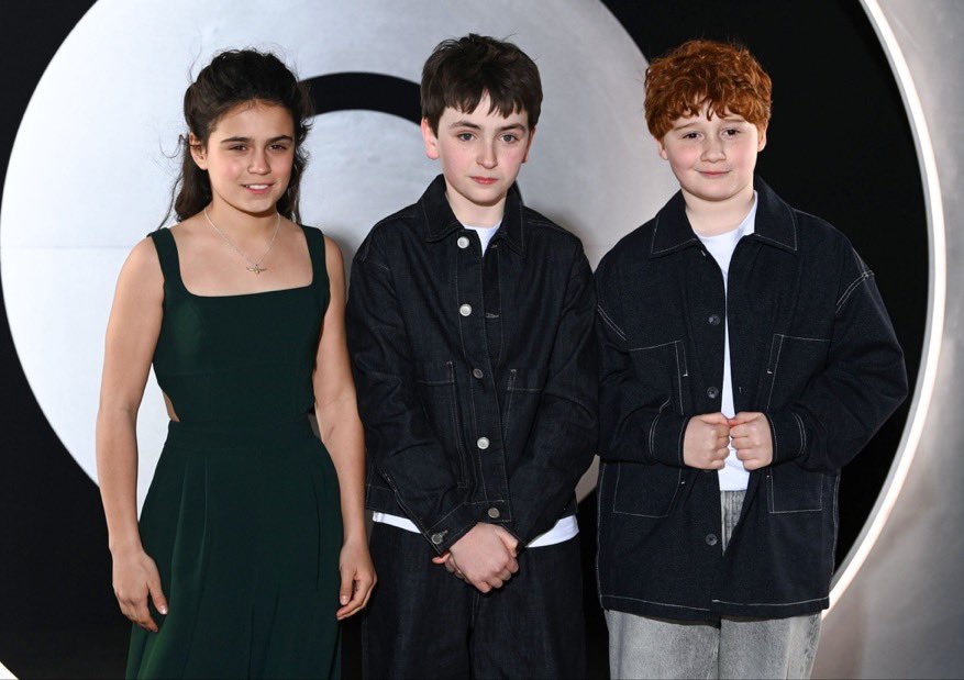 TheDailyHPotter's tweet photo. Arabella Stanton, Dominic McLaughlin and Alastair Stout at the HBO Max Experience for the launch of the streaming platform in the UK and Ireland

First official event for our Golden Trio 🥹 https://t.co/1eE3kdE5l2