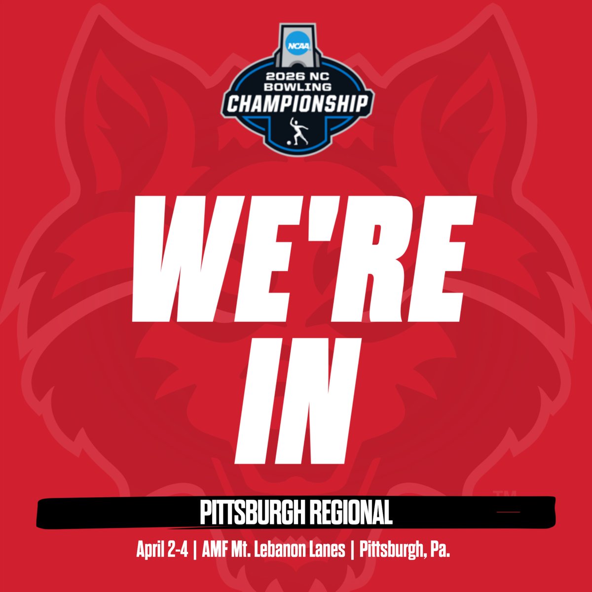 Arkansas State Red Wolves Bowling tweet media