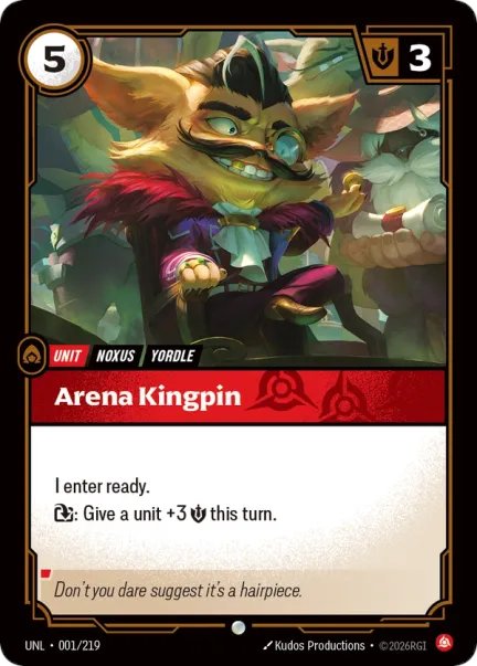 Arena Kingpin is the newest Fury Unit to be revealed via the Riftbound ...