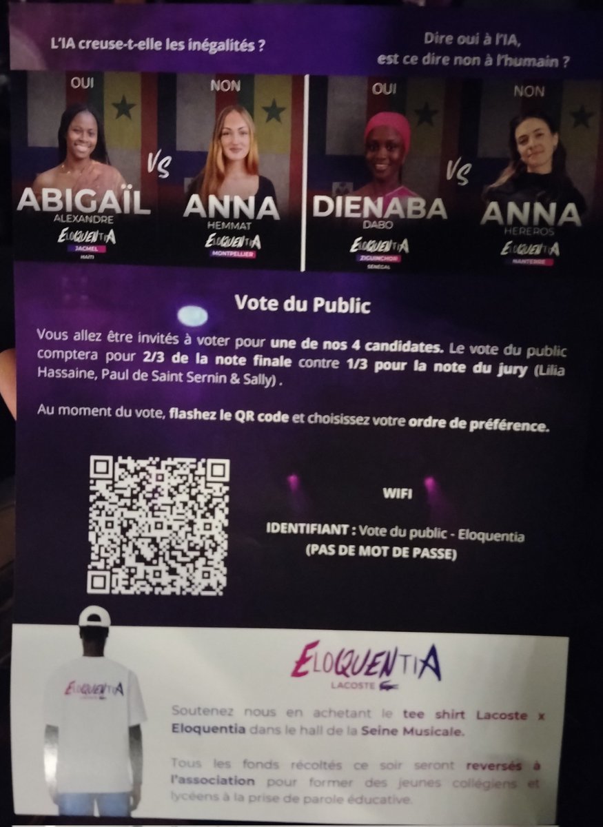 MarieLourdieC's tweet photo. #Eloquentia2026 L'IA creuse-t-elle les inégalités ? Ce soir à @seinemusicale92 https://t.co/UGCuie5AM3