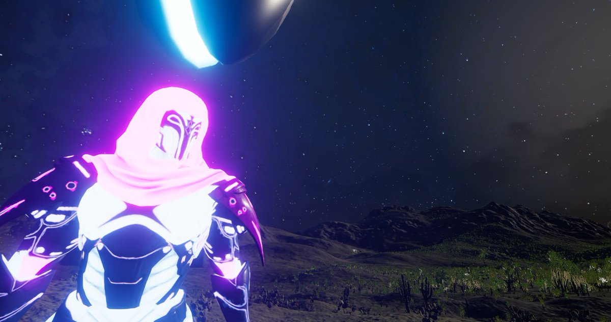I enjoyed the night of #E2V1 wearing the 'Hawk-Bubblegum' skin. It definitely stood out in the pitch-black night! I'm trying on the skins one by one that have been sitting in my closet for years, just waiting to see the light of day. They look great, #Earth2!