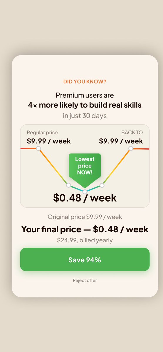 jonchamberlin2's tweet image. Second iteration of the mobile app for social skills
This is the minimum flow of the app's primary action, plus some paywalls
#MobileApp