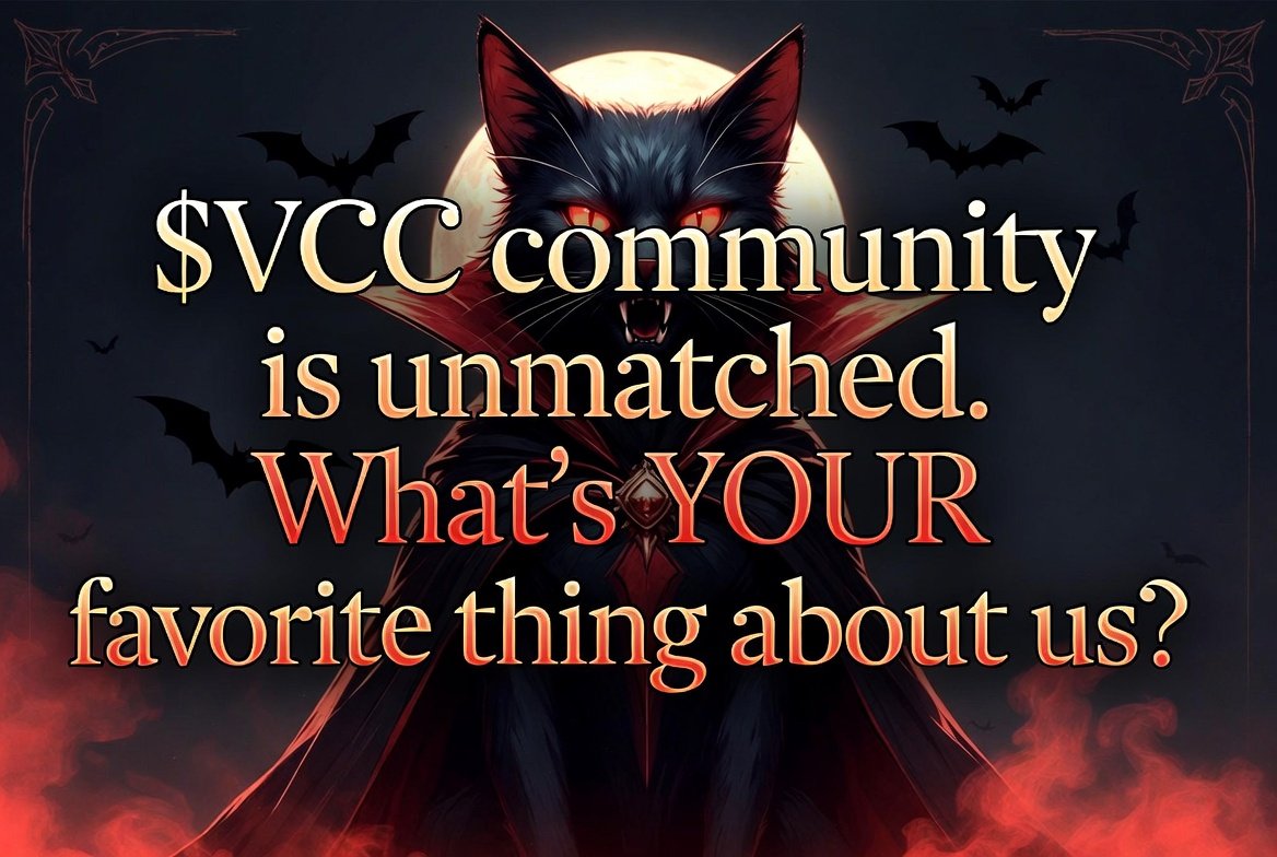 You can't stop what's already in motion 💯
<a href="/VampCatCoinSOL/">VampCatCoin 🐈</a> $VCC holders are louder, stronger, and more active than ever.

What's YOUR favorite thing about this community?
Reply below let's hear it. ⬇️ 

#VampCatCoin