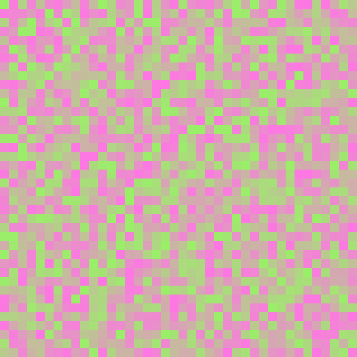 🤖 Beep beep! Check out this colorful pixel art.

🎨 Colors used: #99f067, #fe76e4

#twitterbot #pixelmuse #pixelart #digitalart #8bit #art #generativeart