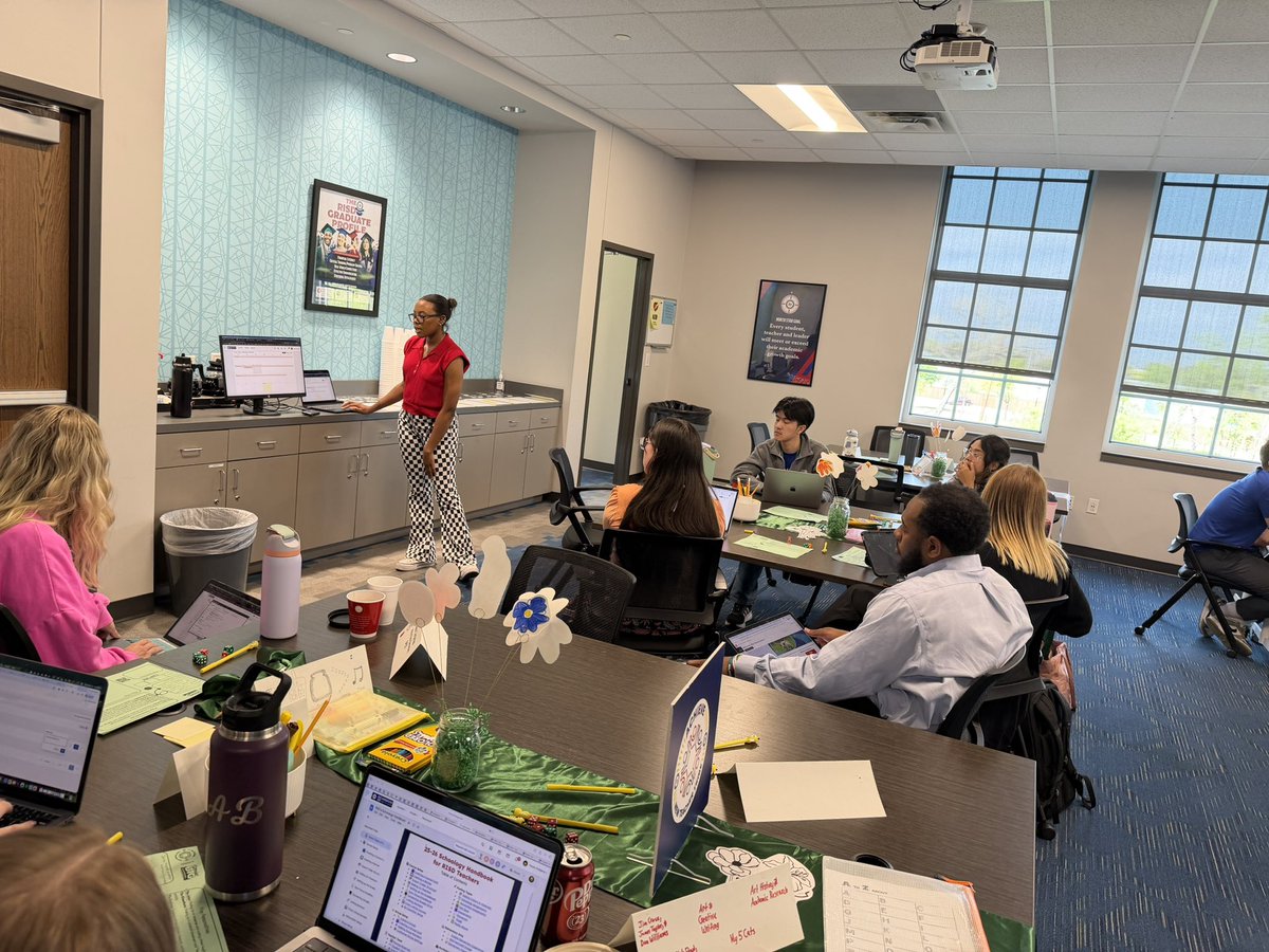 RISDiTeam's tweet photo. We had the opportunity to spend some time with new teachers during Achieve yesterday &amp; today! We loved sharing about a few of our district instructional technology tools. #RISDDreamBig  @goformative @canva @GetSchoolAI @Schoology @Seesaw https://t.co/klV2sKdNzv