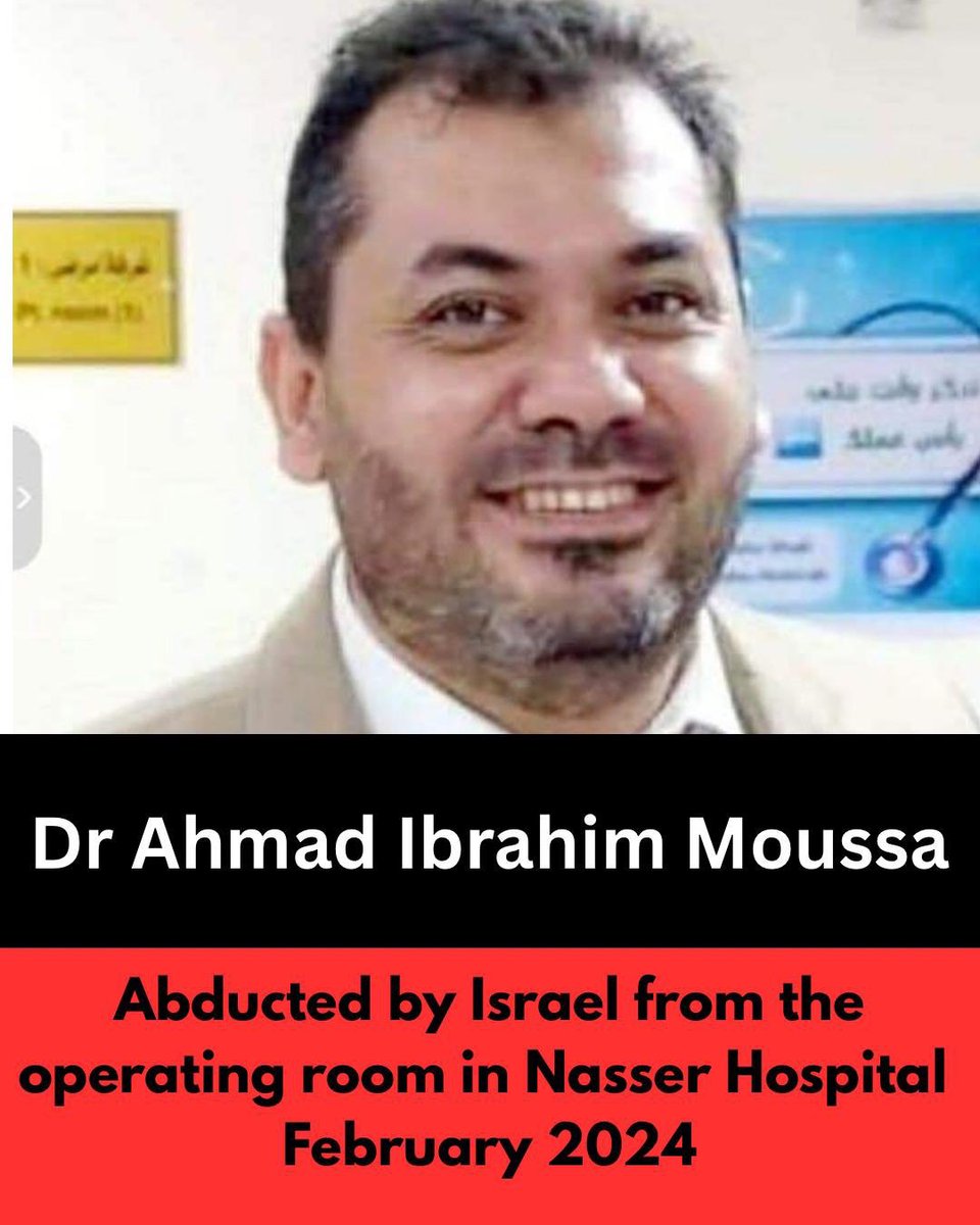 IrishhcwforPal's tweet photo. Free Dr Ahmad Moussa!

#FreeThemAll https://t.co/xiXFMGuKsY